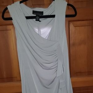 Long silver gray dress